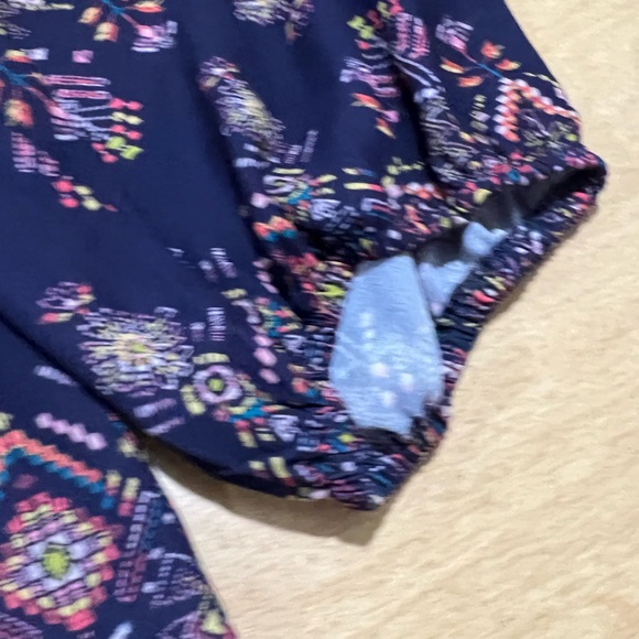 Navy blue patterned Tunic XXL - Picture 4 of 6